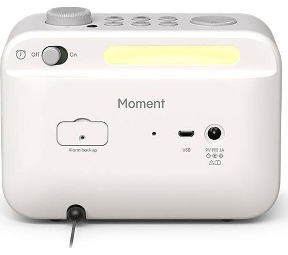 PURE Moment DAB+/FM Bluetooth Clock Radio - Cotton White image number 3 of 5