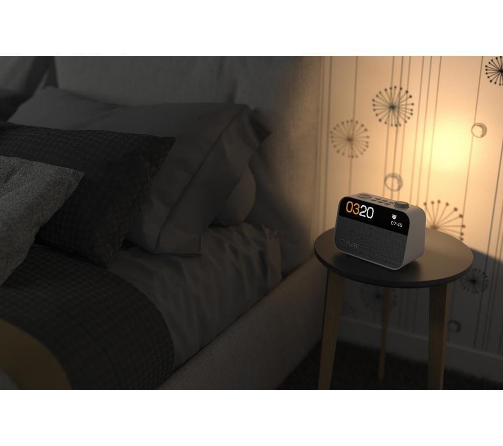 PURE Moment DAB+/FM Bluetooth Clock Radio - Cotton White image number 5 of 5
