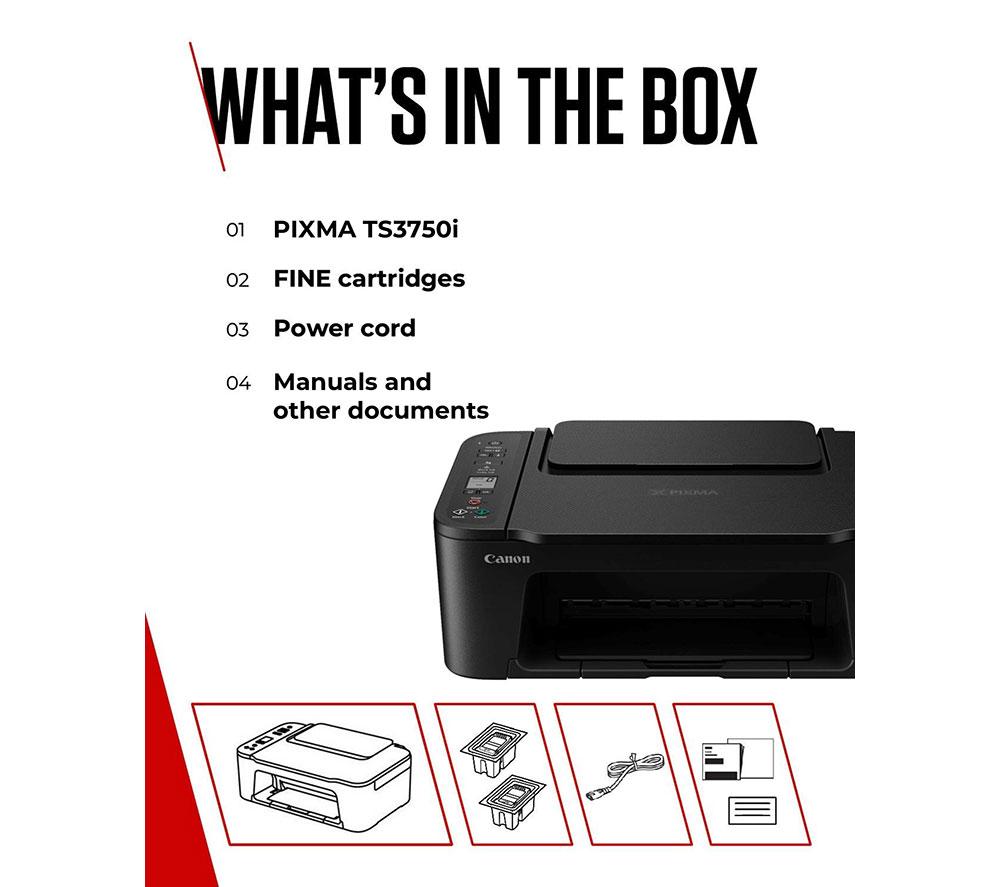 CANON PIXMA TS3750i All-in-One Wireless Inkjet Printer image number 7 of 7