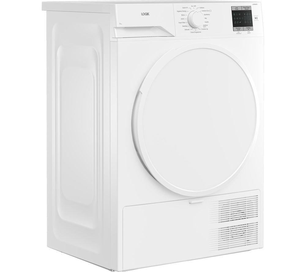 LOGIK LHP8W25 8 kg Heat Pump Tumble Dryer - White