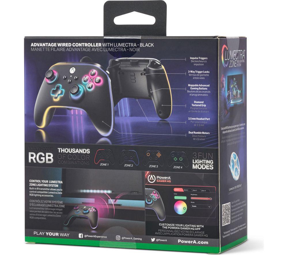 POWERA Advantage Lumectra Wired Controller for Xbox Series X|S - Black image number 21 of 25