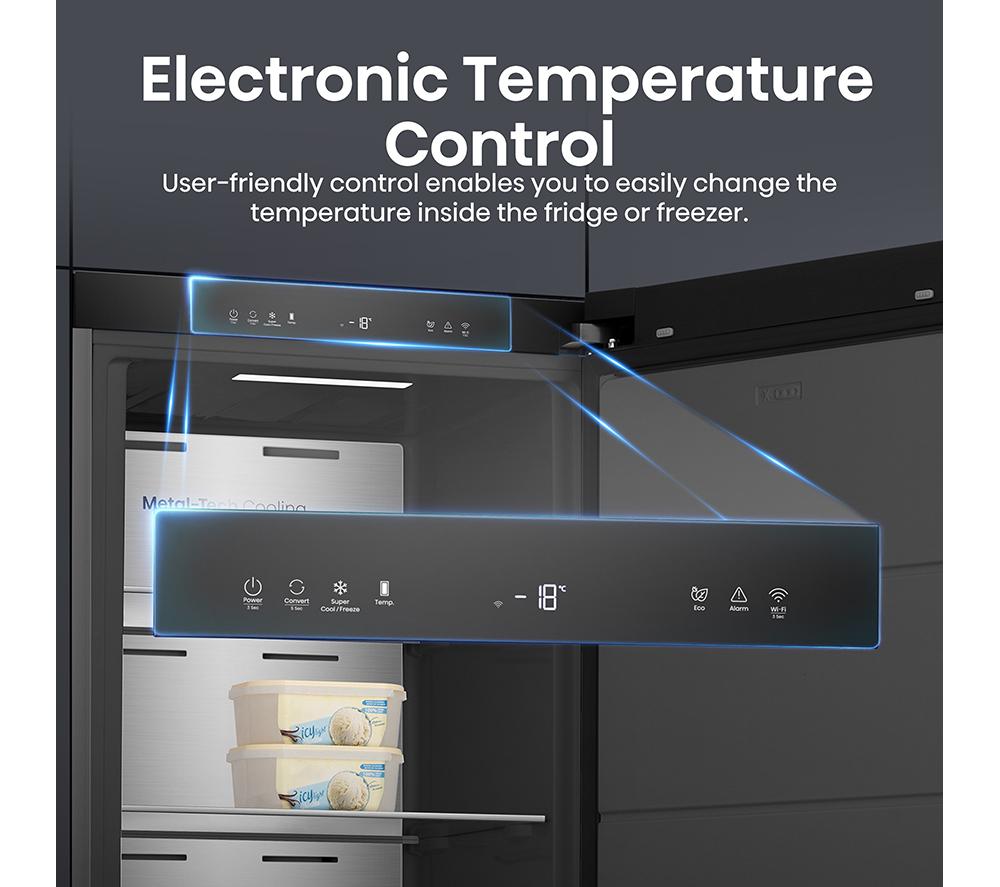 HISENSE KitchenFit FT5K310GSFC Tall Freezer - Black image number 9 of 14