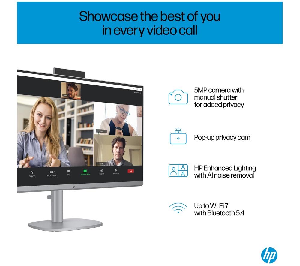 HP OmniStudio X 27-cs0004na 27" All-in-One PC - Intel&reg; Core&trade; Ultra 5, 1 TB SSD, Silver image number 5 of 29
