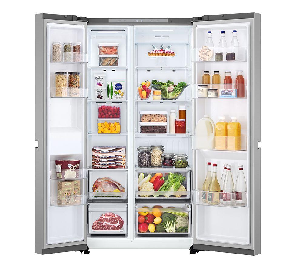 LG NatureFRESH GSBC40PYPE American-Style Fridge Freezer - Prime Silver image number 3 of 14