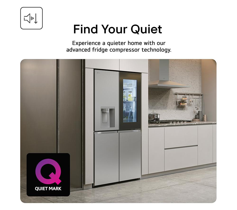 LG InstaView GSGV80PYLL American-Style Smart Fridge Freezer - Prime Silver image number 8 of 18