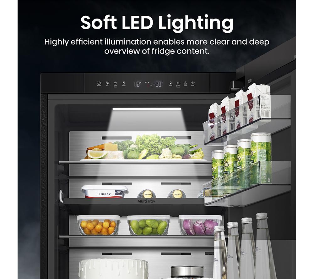 HISENSE KitchenFit RB5K330GSFC Smart 60/40 Fridge Freezer - Black image number 12 of 21
