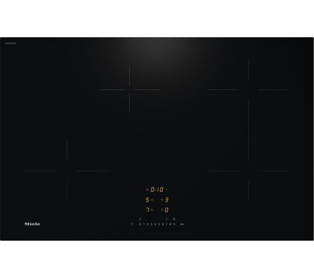 MIELE KM7373FL 80 cm Electric Induction Smart Hob – Black, Black