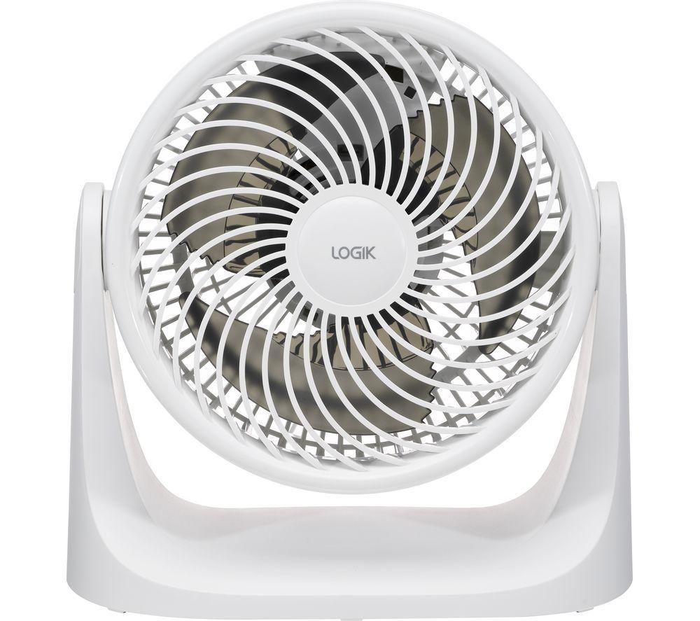 LOGIK L07DFW25 7" Desk Fan - White