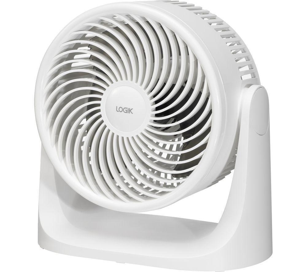 LOGIK L07DFW25 7" Desk Fan - White image number 2 of 4