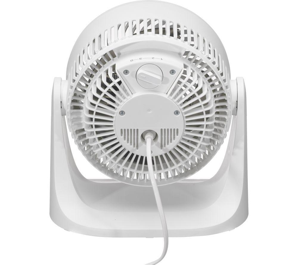 LOGIK L07DFW25 7" Desk Fan - White image number 4 of 4