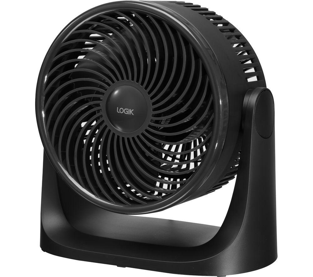 LOGIK L07DFB25 7" Desk Fan - Black image number 3 of 4