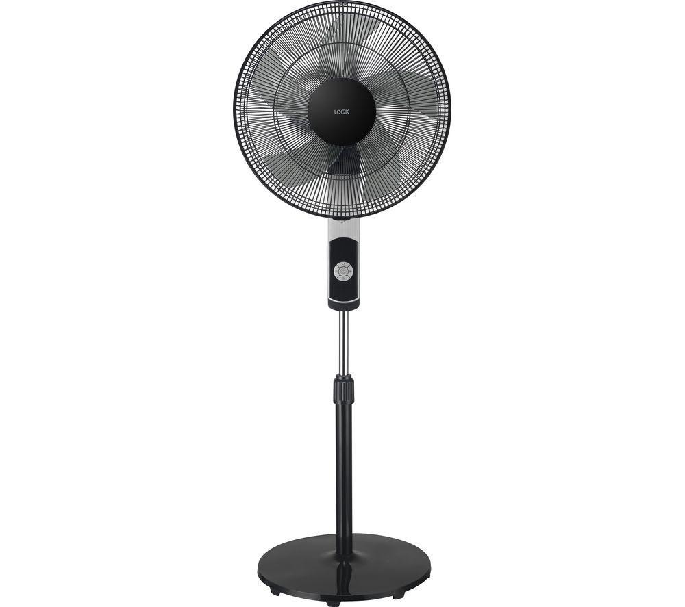 LOGIK L16PFDB25 16" Pedestal Fan - Black
