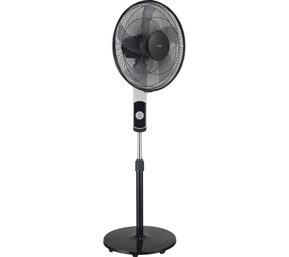 LOGIK L16PFDB25 16" Pedestal Fan - Black image number 2 of 5