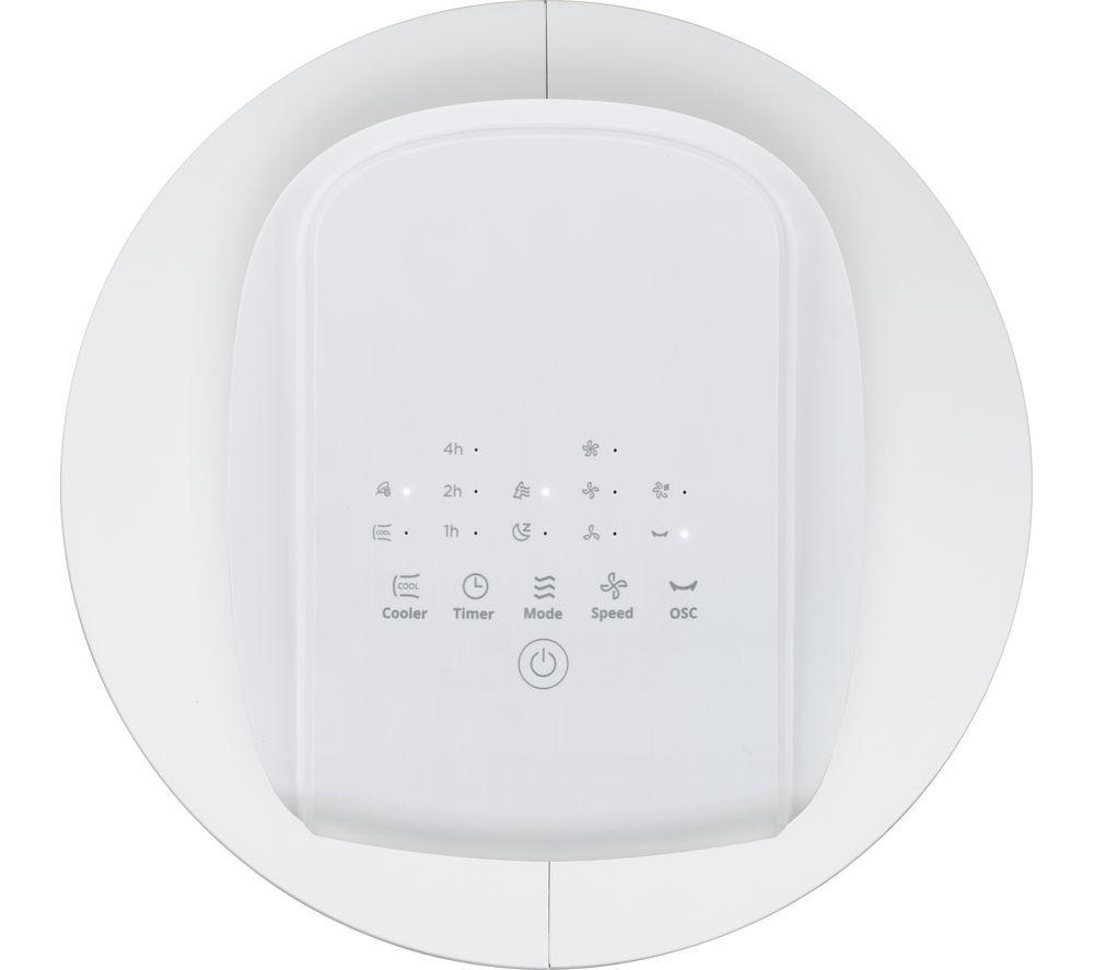 LOGIK L04TACW25 Portable Tower Fan - White image number 6 of 7