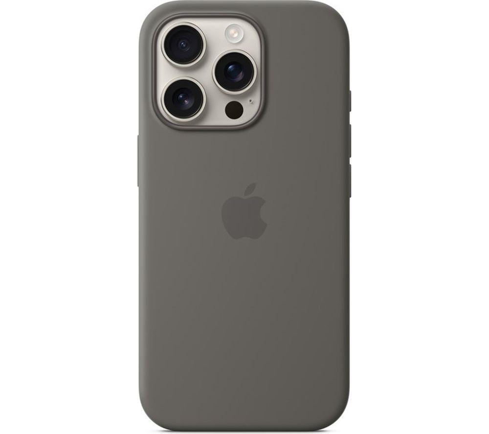 APPLE iPhone 16 Pro Silicone Case with MagSafe - Stone Grey