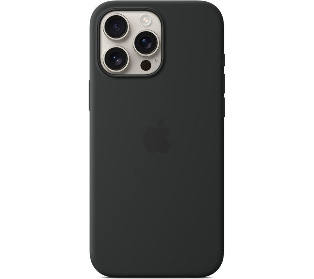 APPLE iPhone 16 Pro Max Silicone Case with MagSafe - Black