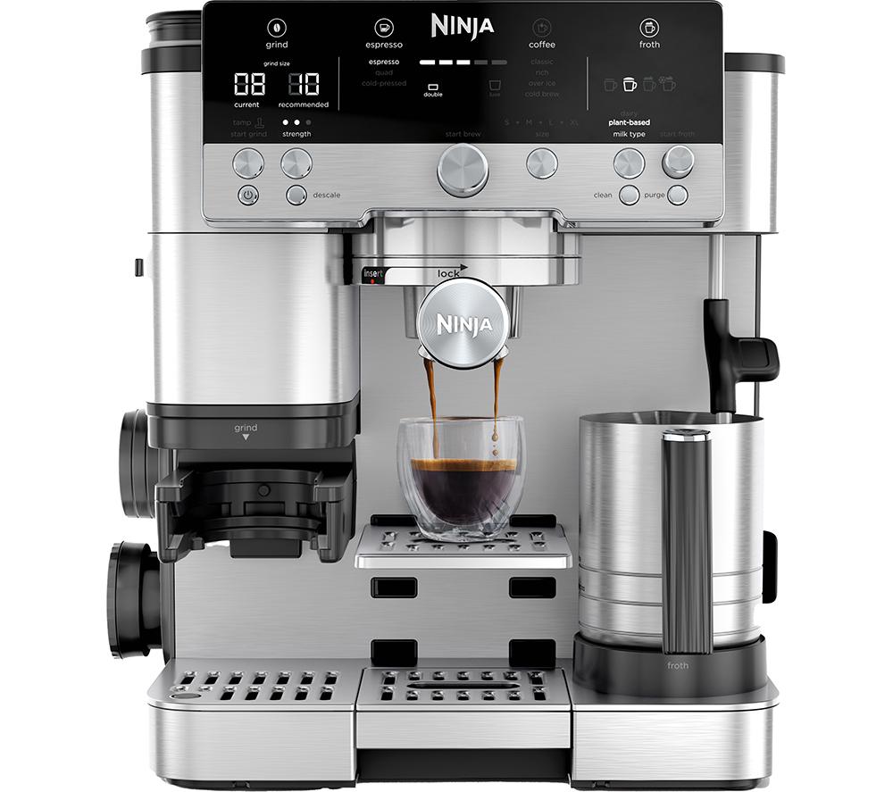 Buy NINJA Luxe Cafe Premier Series ES601UK Bean to Cup Coffee Machine Silver Black Currys