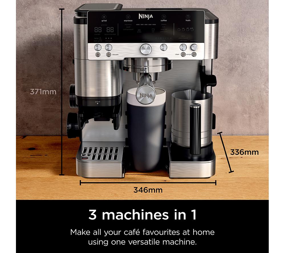 Buy NINJA Luxe Cafe Premier Series ES601UK Bean to Cup Coffee Machine Silver Black Currys