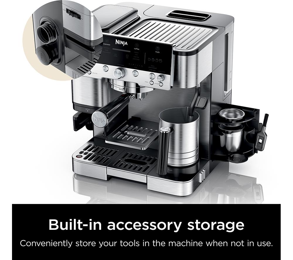 Buy NINJA Luxe Cafe Premier Series ES601UK Bean to Cup Coffee Machine Silver Black Currys