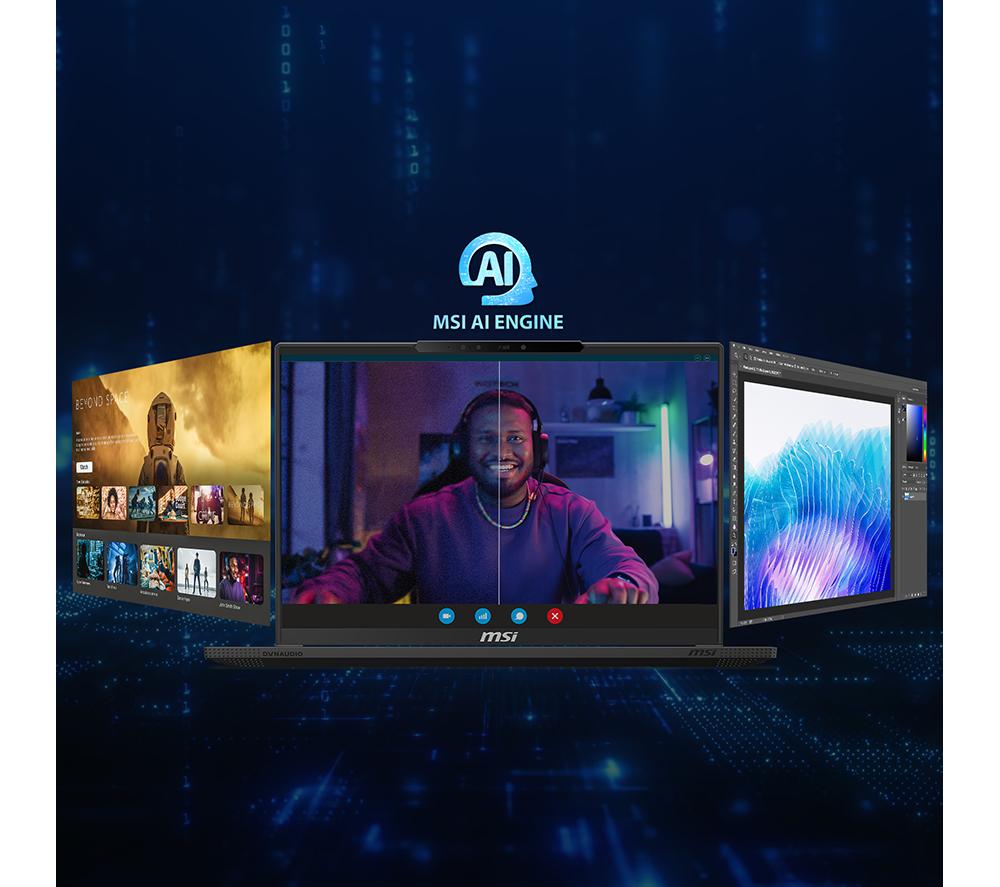 MSI Stealth A16 AI+ 16" Gaming Laptop - AMD Ryzen AI 9, RTX 4060, 1 TB SSD image number 7 of 13