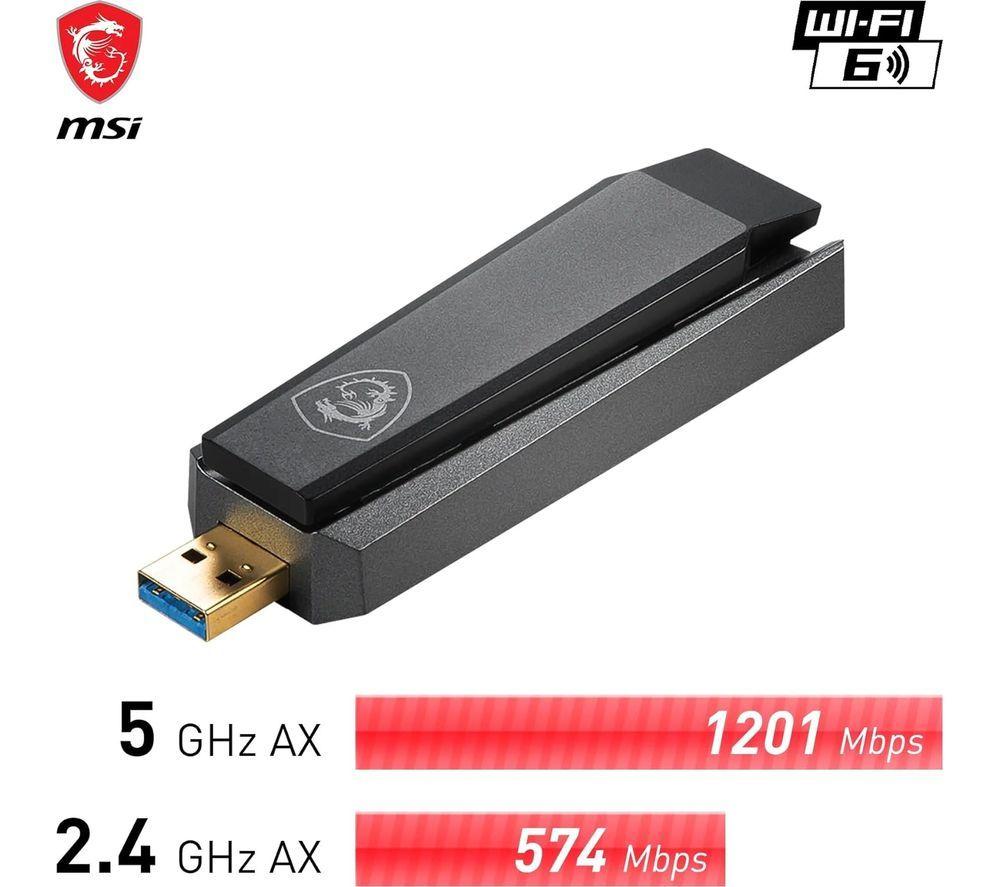 MSI AX1800 USB Wireless Adapter - Dual-band image number 3 of 7