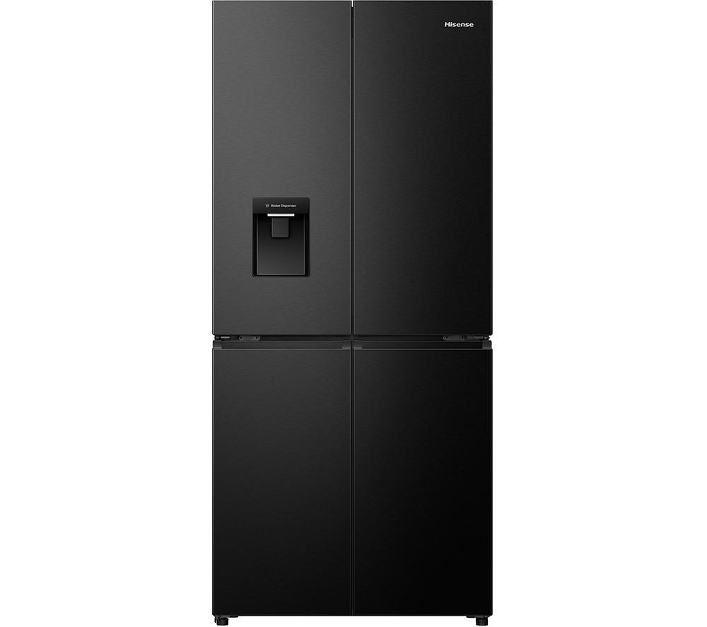 HISENSE PureFlat RQ5P470SMFE Smart Fridge Freezer - Black Stainless Steel, Stainless Steel