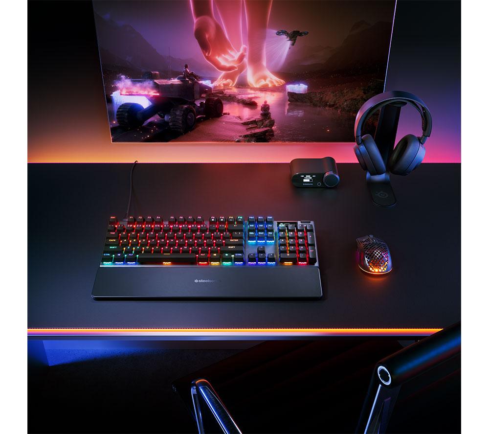 STEELSERIES Apex Pro Gen 3 Mechanical Gaming Keyboard - Black image number 7 of 12