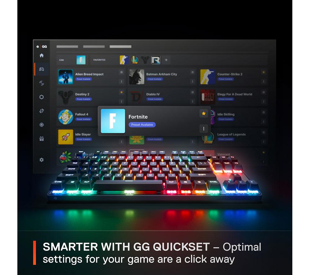 STEELSERIES Apex Pro TKL Gen 3 Mechanical Gaming Keyboard - Black image number 3 of 15