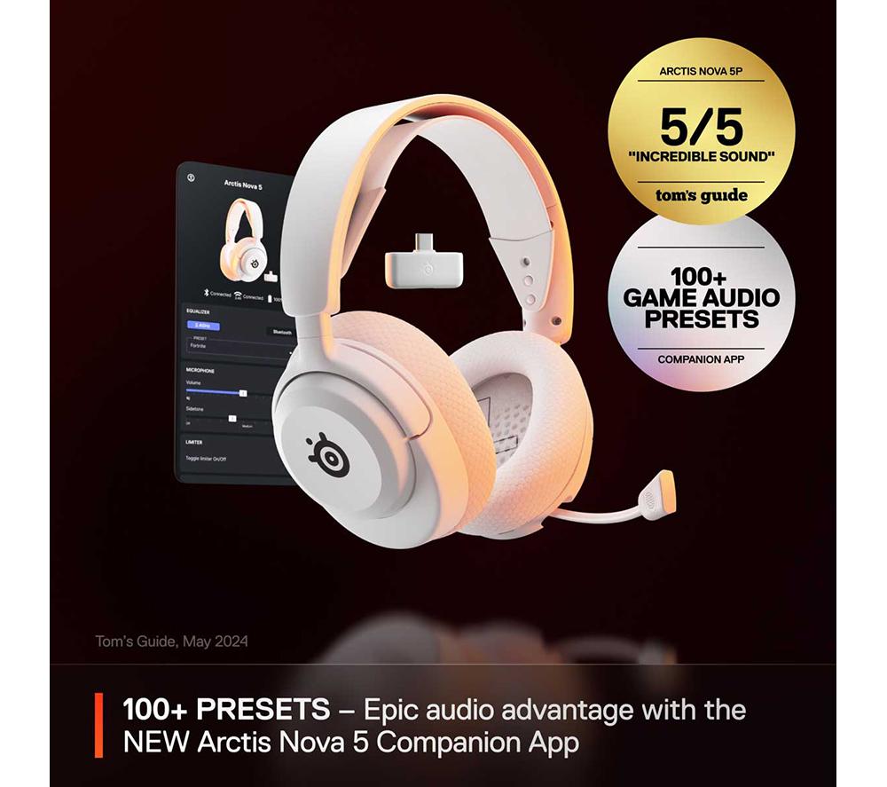 Buy STEELSERIES Arctis Nova 5 Wireless PC Gaming Headset - White