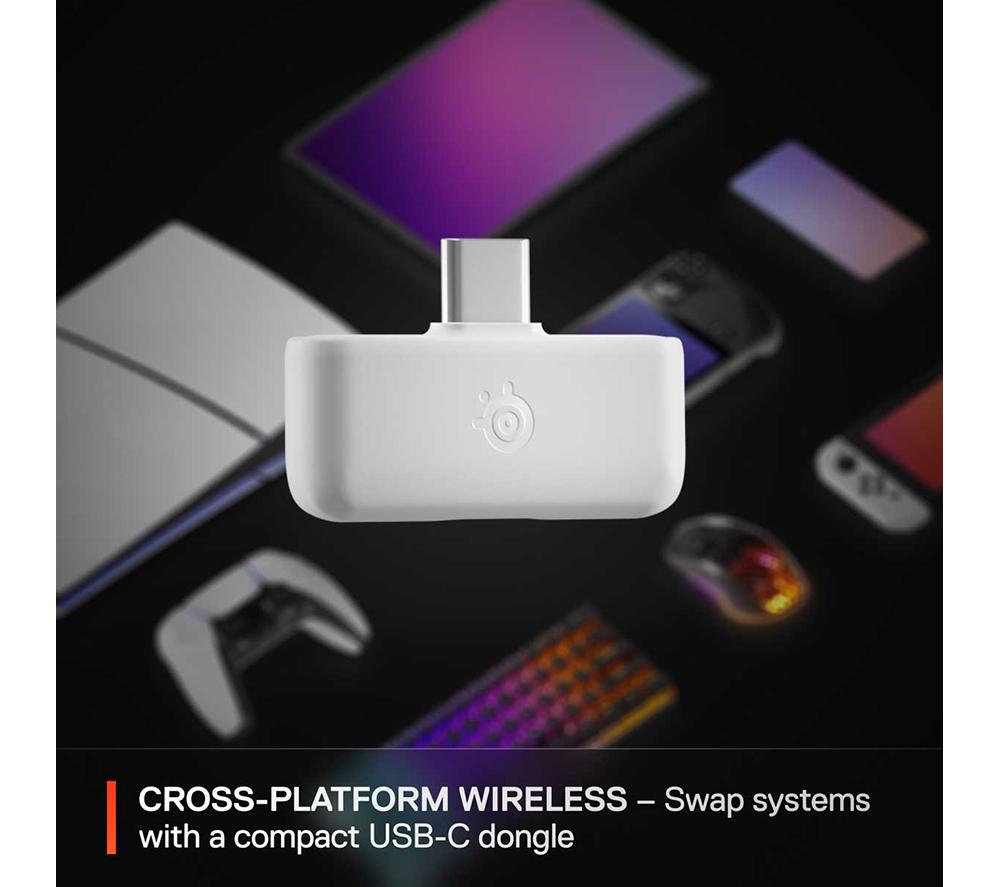 STEELSERIES Arctis Nova 5 Wireless PC Gaming Headset - White image number 7 of 10