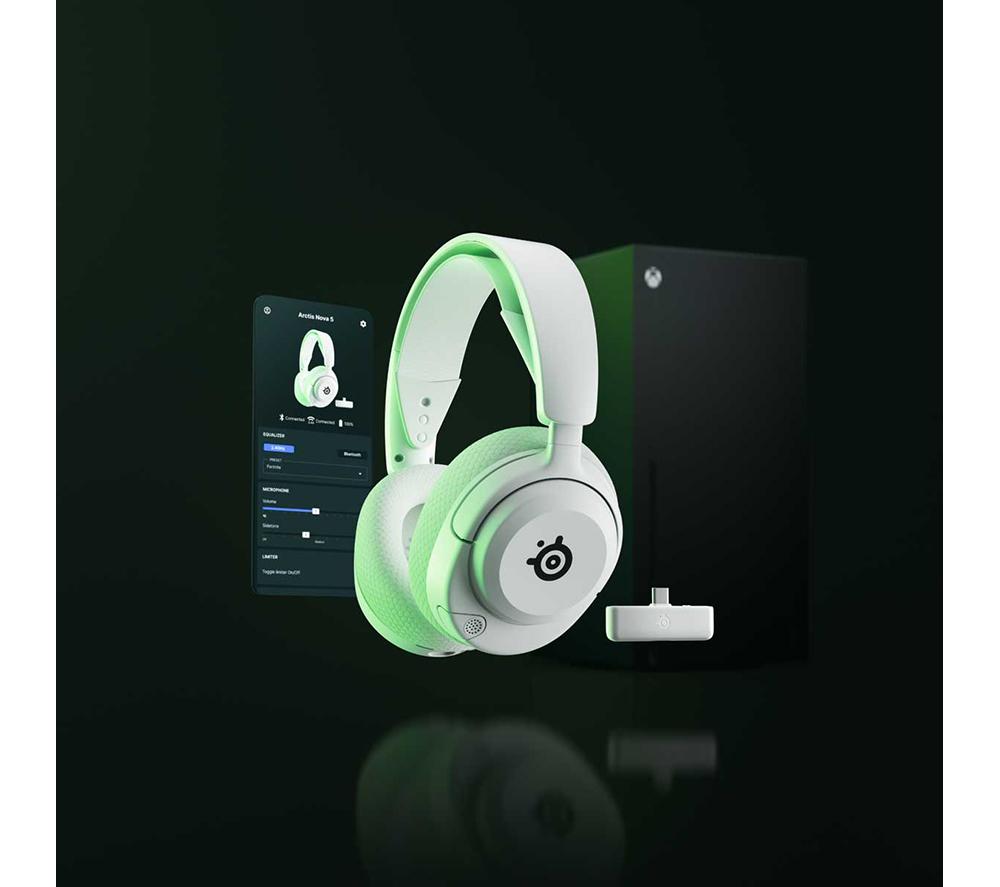 STEELSERIES Arctis Nova 5X Wireless Xbox Gaming Headset - White image number 10 of 11