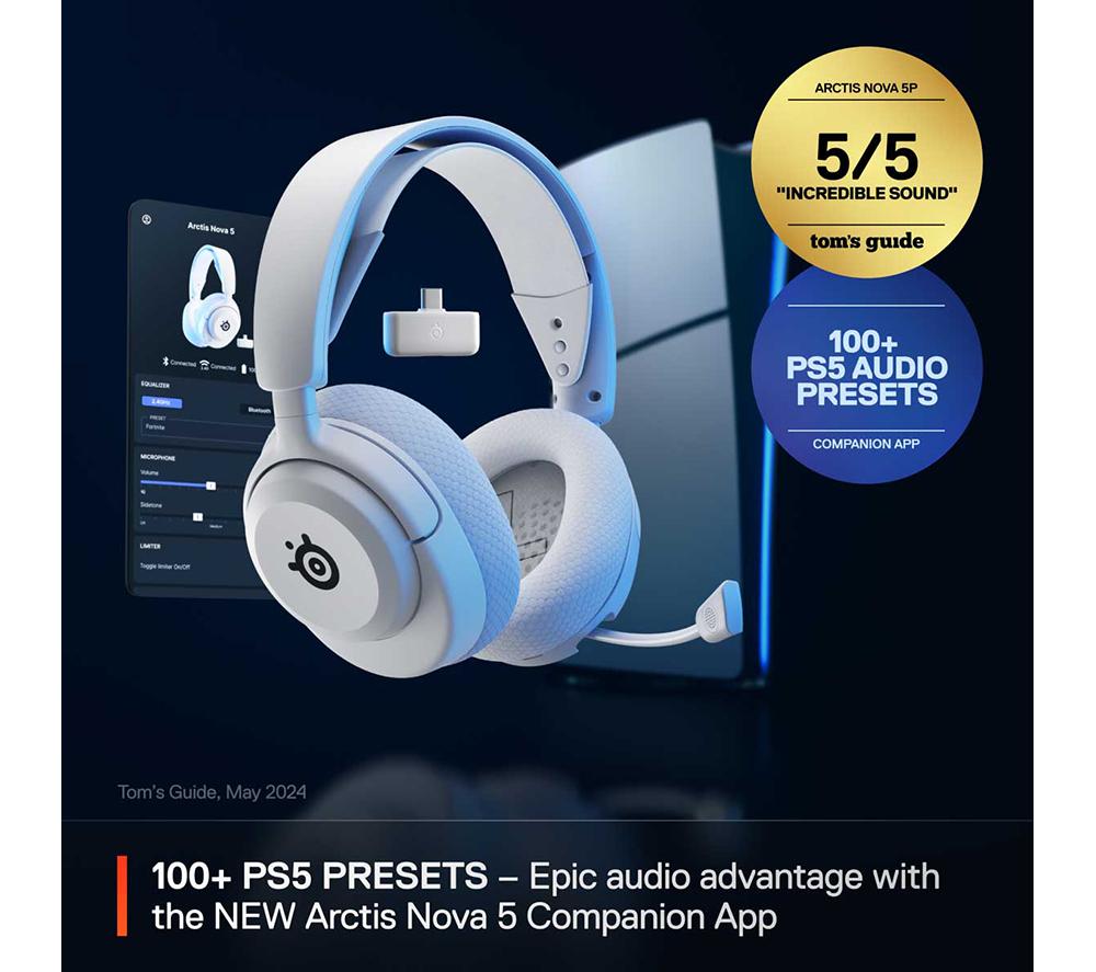 Buy STEELSERIES Arctis Nova 5P Wireless PS5 Gaming Headset - White