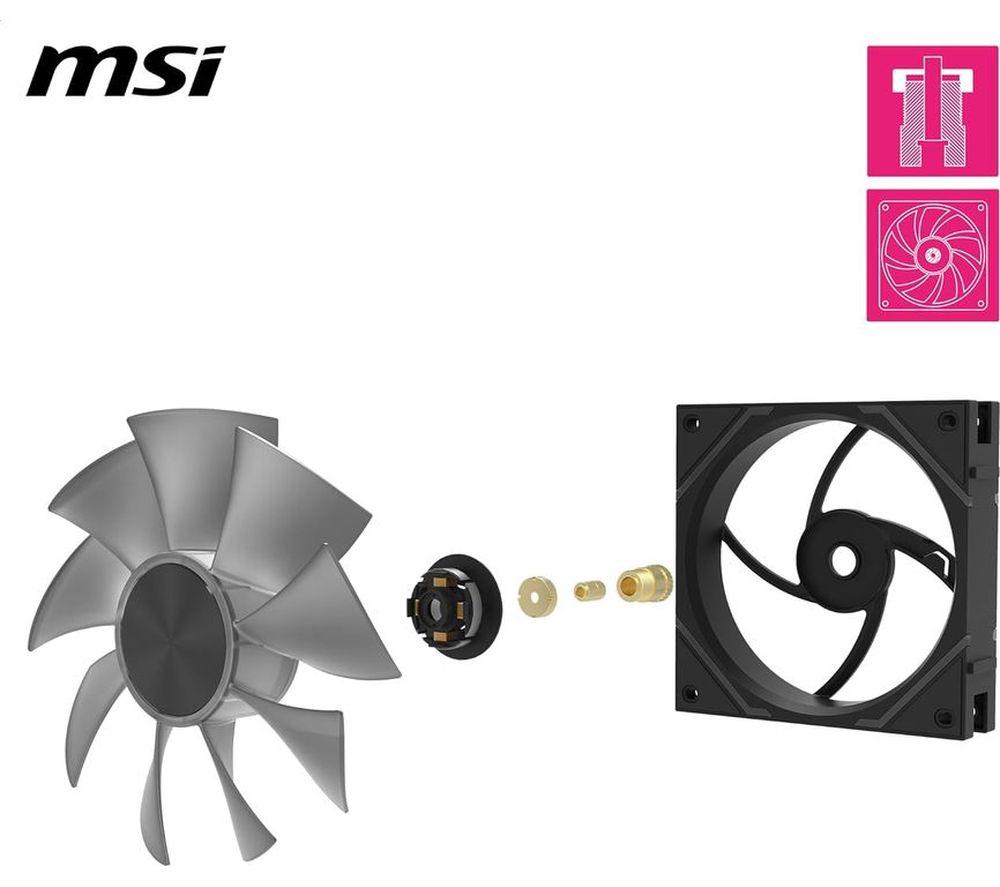 MSI MPG EZ120 120 mm Case Fan - ARGB, Triple Pack - Black image number 3 of 4