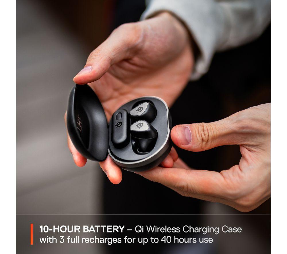 STEELSERIES  Arctis GameBuds Wireless Noise-Cancelling Gaming Earbuds - Black image number 9 of 19