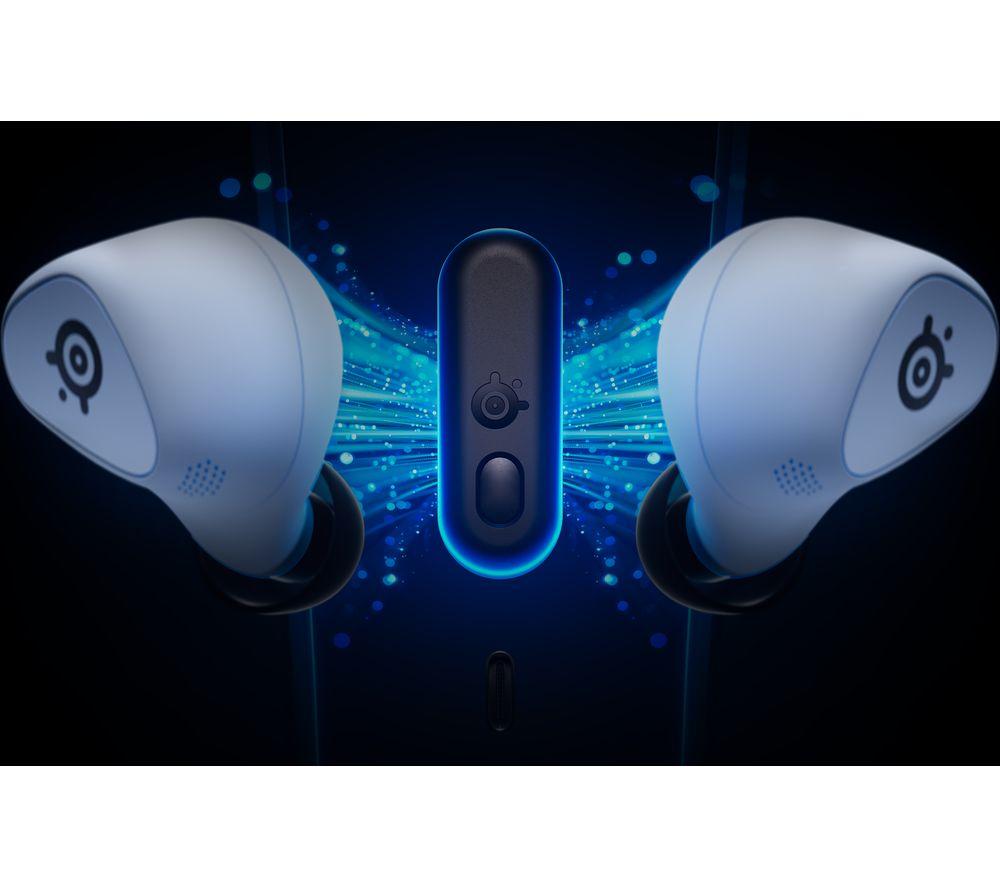 STEELSERIES Arctis GameBuds Wireless Noise-Cancelling Gaming Earbuds for PS5 - White image number 13 of 20