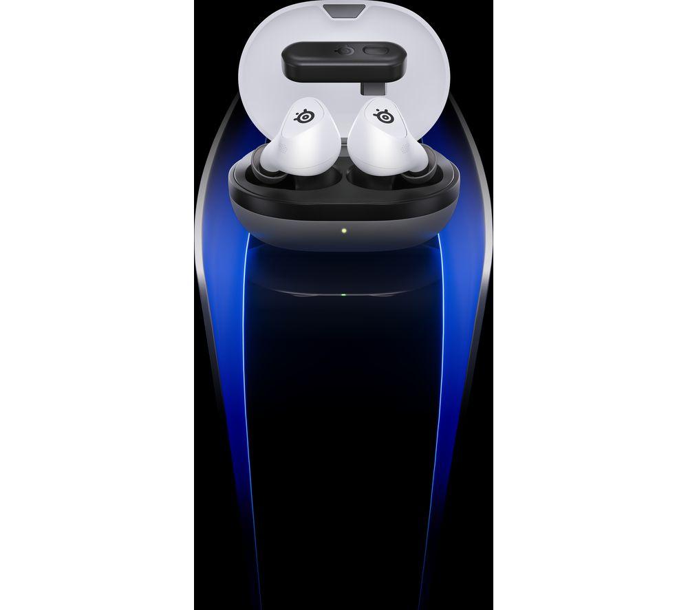 STEELSERIES Arctis GameBuds Wireless Noise-Cancelling Gaming Earbuds for PS5 - White image number 16 of 20