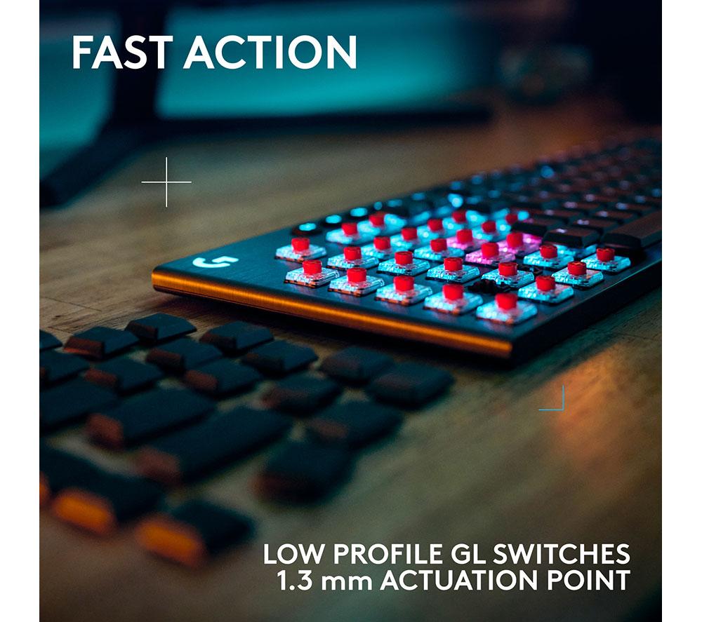 LOGITECH G915 X Lightspeed Wireless Mechanical Gaming Keyboard - Tactile Black image number 3 of 10