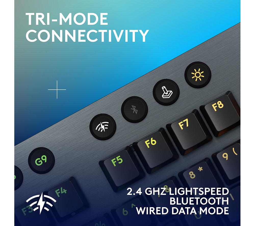 LOGITECH G915 X Lightspeed Wireless Mechanical Gaming Keyboard - Tactile Black image number 5 of 10