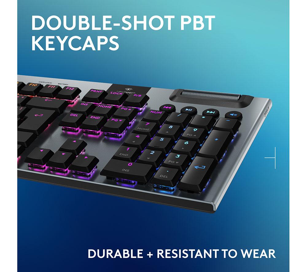 LOGITECH G915 X Lightspeed Wireless Mechanical Gaming Keyboard - Tactile Black image number 7 of 10