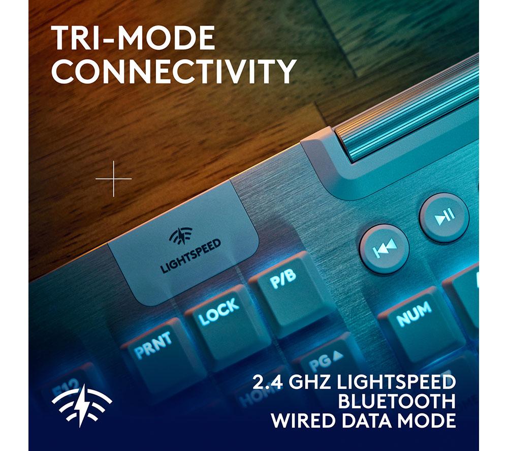 LOGITECH G915 X Lightspeed Wireless Mechanical Gaming Keyboard - Tactile White image number 5 of 10