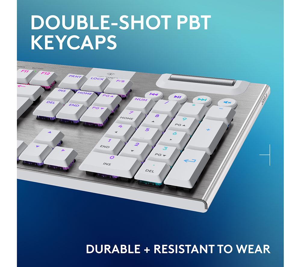LOGITECH G915 X Lightspeed Wireless Mechanical Gaming Keyboard - Tactile White image number 7 of 10