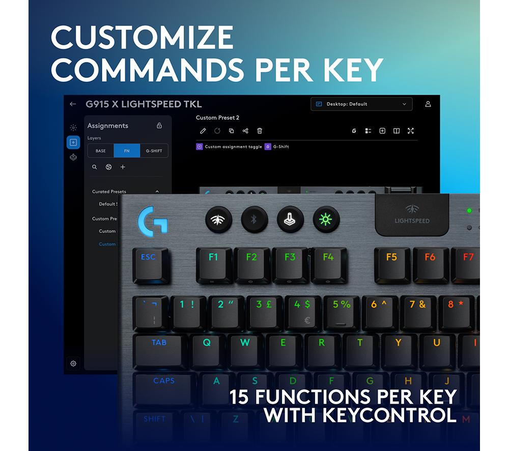 Buy LOGITECH G915 X LIGHTSPEED TKL Wireless Mechanical Gaming
