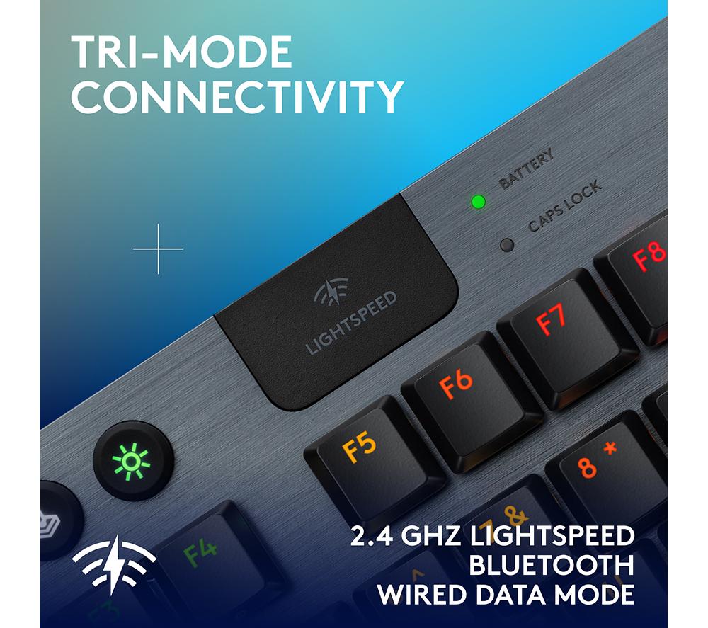 LOGITECH G915 X LIGHTSPEED TKL Wireless Mechanical Gaming Keyboard - Tactile Black image number 5 of 10