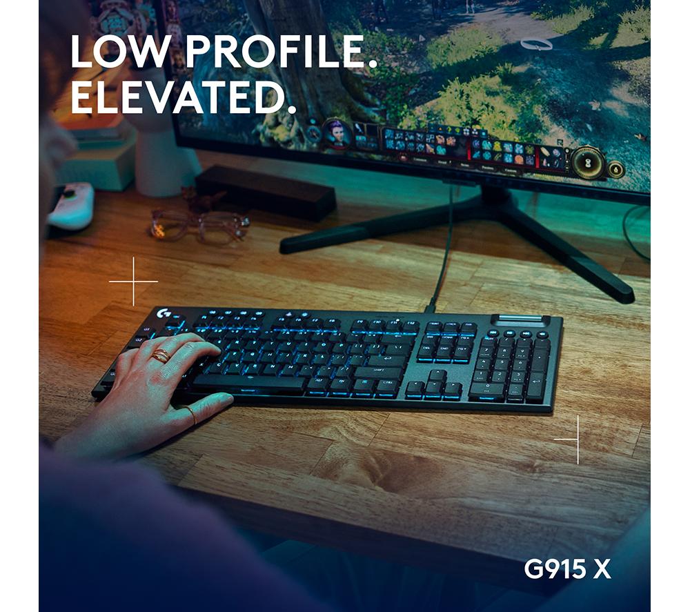 LOGITECH G915 X Mechanical Gaming Keyboard - Tactile Black image number 2 of 8