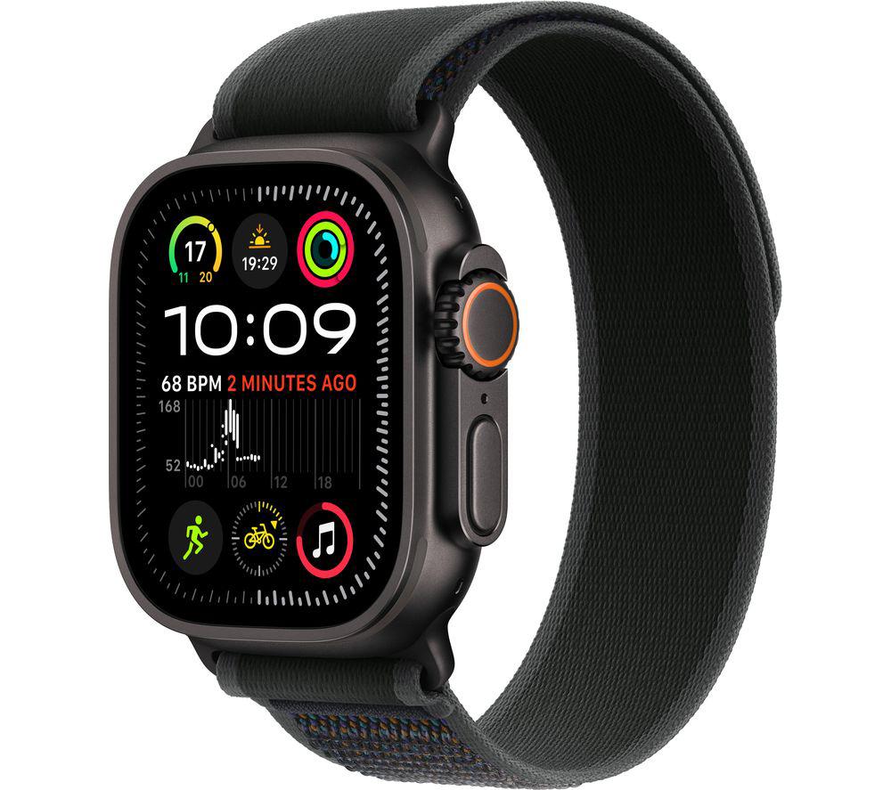 APPLE Watch Ultra 2 Cellular - 49 mm Black Titanium Case with Black Trail Loop, M/L