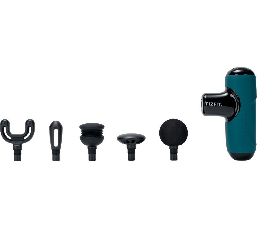 FIZFIT MGA1T Mini Handheld Body Massager - Turquoise & Black image number 2 of 5