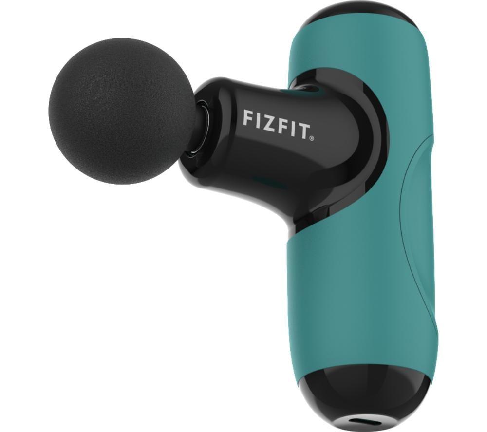 FIZFIT MGA1T Mini Handheld Body Massager - Turquoise & Black image number 3 of 5