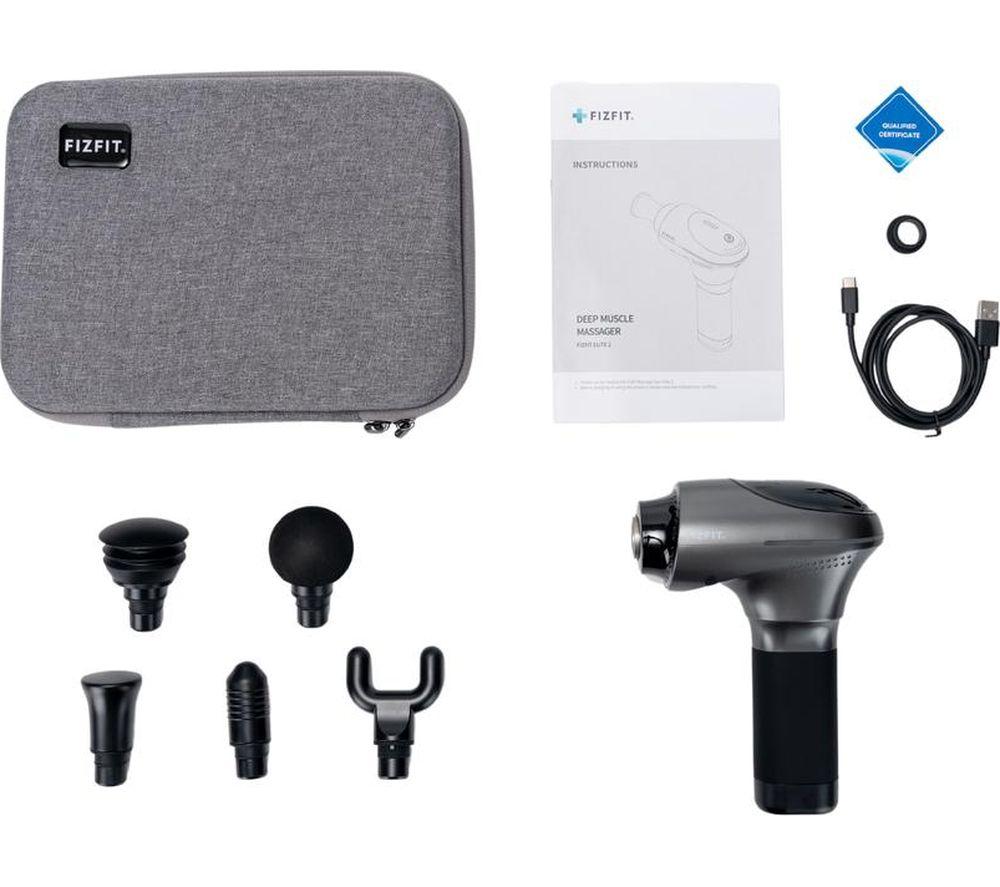 FIZFIT Elite 2 Body Massager Gun - Space Grey image number 5 of 5