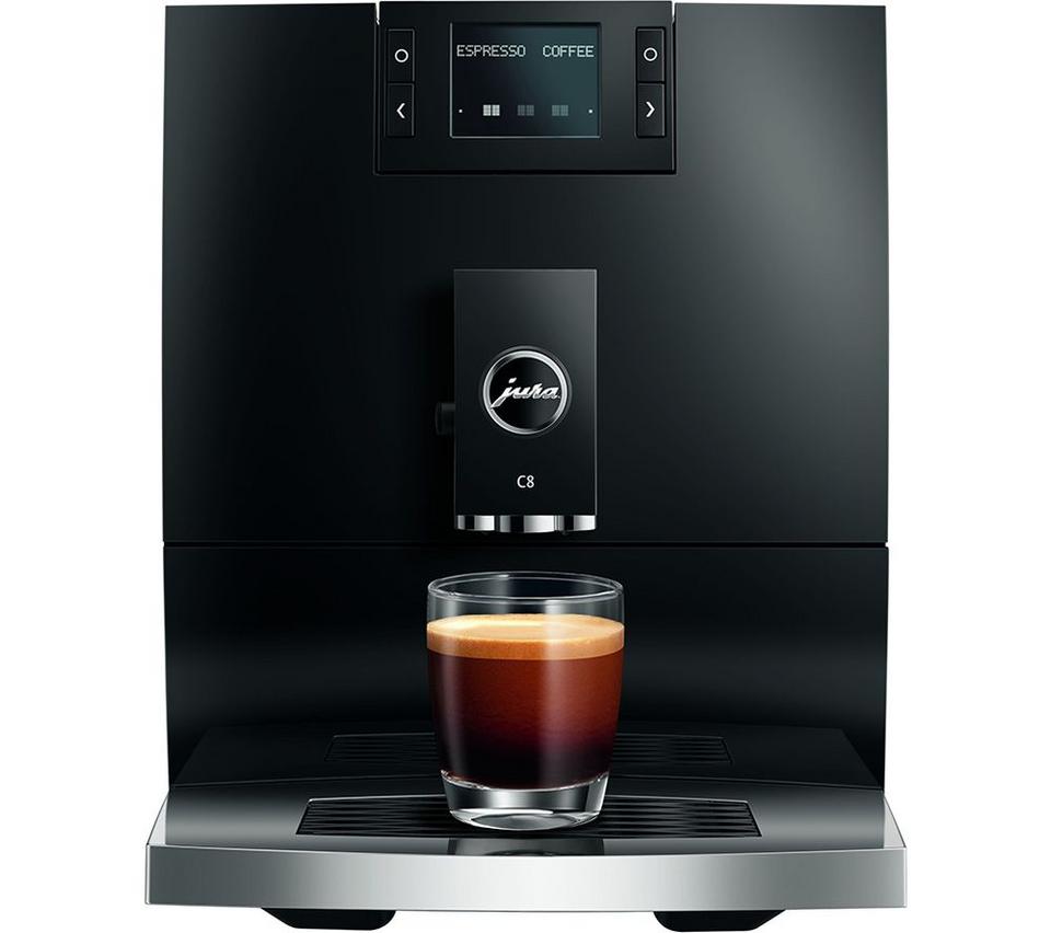 JURA C8 Smart Bean to Cup Coffee Machine - Piano Black