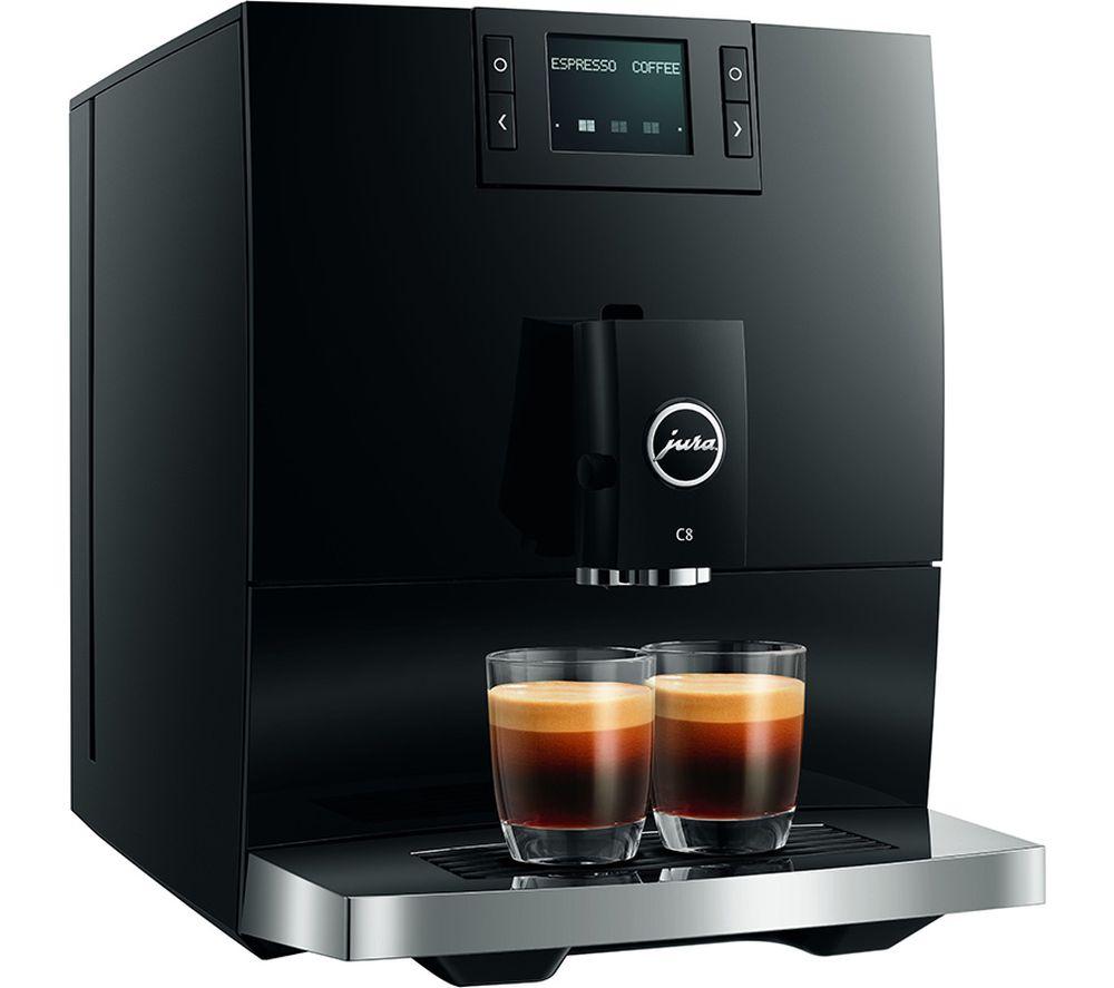 JURA C8 Smart Bean to Cup Coffee Machine - Piano Black image number 3 of 4